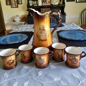 Warwick Pitcher with Cups